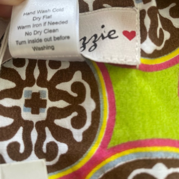 Dizzy Lizzy Brown Quilted Vest with Lime Green and Brown Lining M NWT - Picture 10 of 10